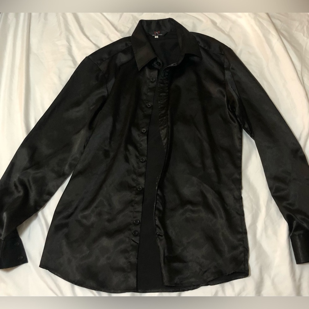 Paul Jones Black Longsleeve Button Up